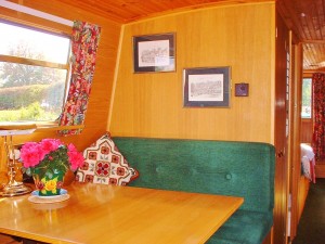 Dining area looking forward (converts to double berth)